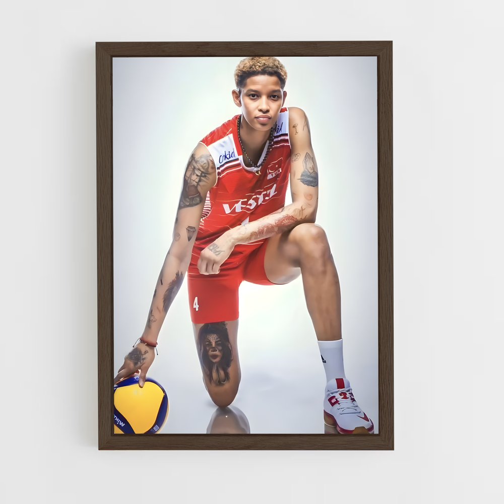 Poster L'Homme À Tatoos – affiche Volleyball (vue 5)